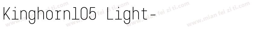 Kinghorn105 Light字体转换